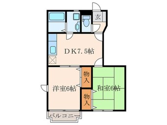 間取図 サンライズアリタＡ