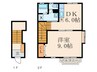リブェール嵐山 1DKの間取り