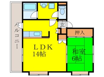 間取図 コンドミニアム福大前