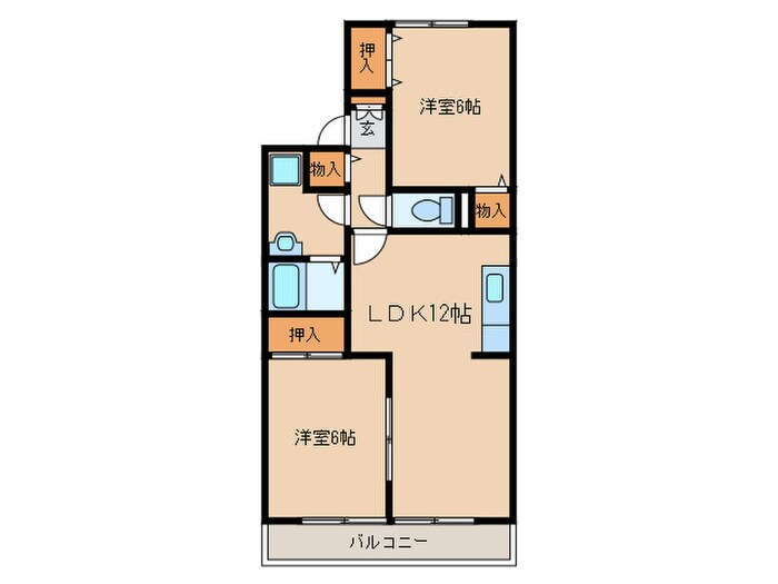 間取り図 ナチュール日の里Ｂ棟