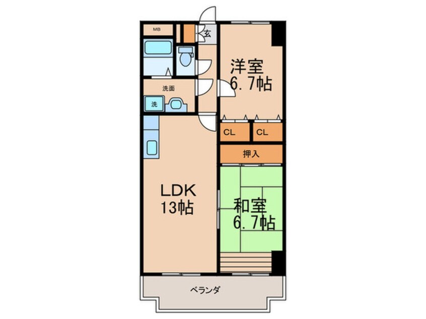 間取図 マンテンビュー