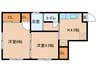PLAZAビル 2Kの間取り