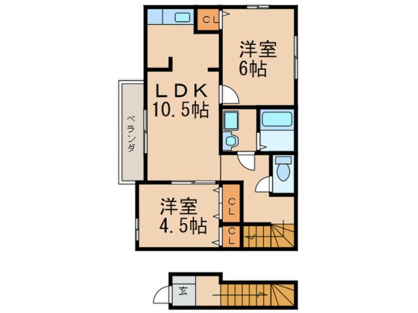 間取図 ニュークレストール・ノブ Ａ