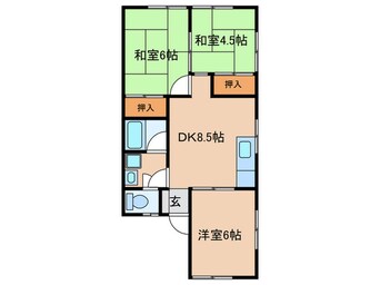 間取図 ヴィリーブカムラ