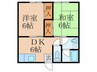 コーポ南大橋Ａ棟 2DKの間取り