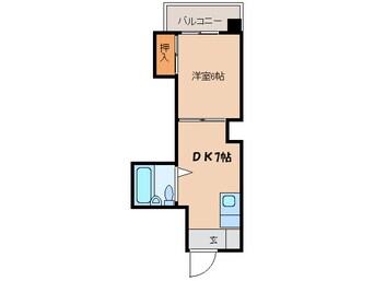 間取図 オ－リン６号ビル