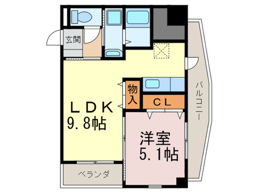 間取図 サンシャイン・ポ－ト中井