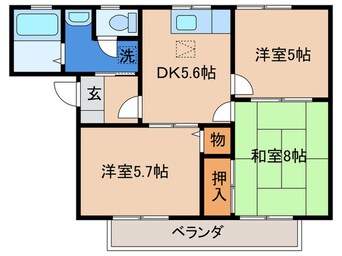 間取図 ひまわりガーデンE棟