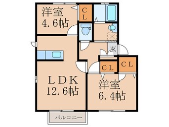 間取図 スペリオール Ｄ
