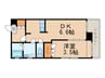 みついビル 1DKの間取り