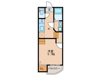 間取図 Ｃｒｅｏ姪浜壱番館