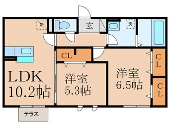 間取図 ディールーム後藤寺　Ａ棟