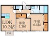 ディールーム後藤寺　Ａ棟 2LDKの間取り