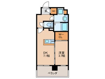間取図 リアンシエルブルー白金
