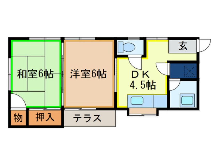 間取図 木屋瀬貸家