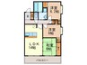 サンセベリア高宮 3LDKの間取り