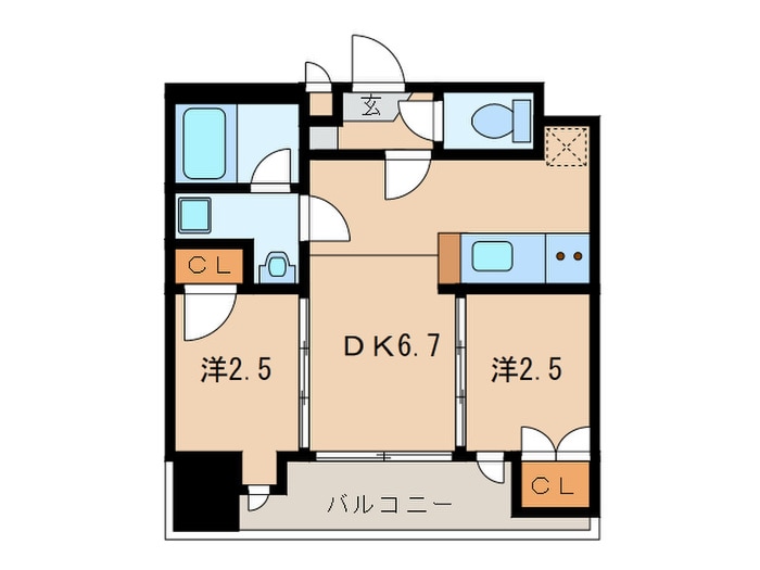 間取り図 CRYSTAL & RESORT　FUKUOKA