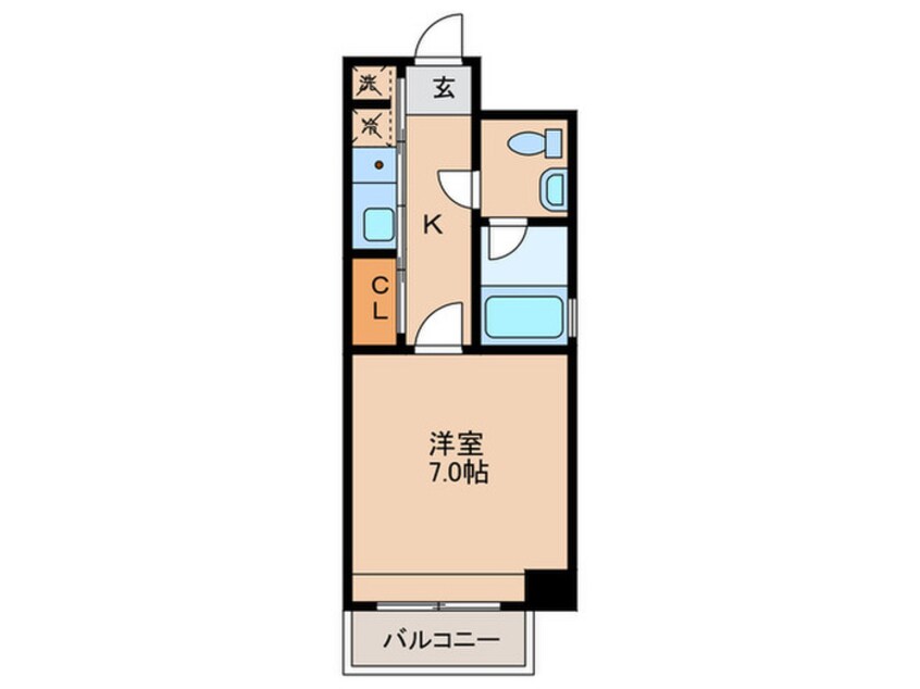 間取図 エステート・モア箱崎（501）