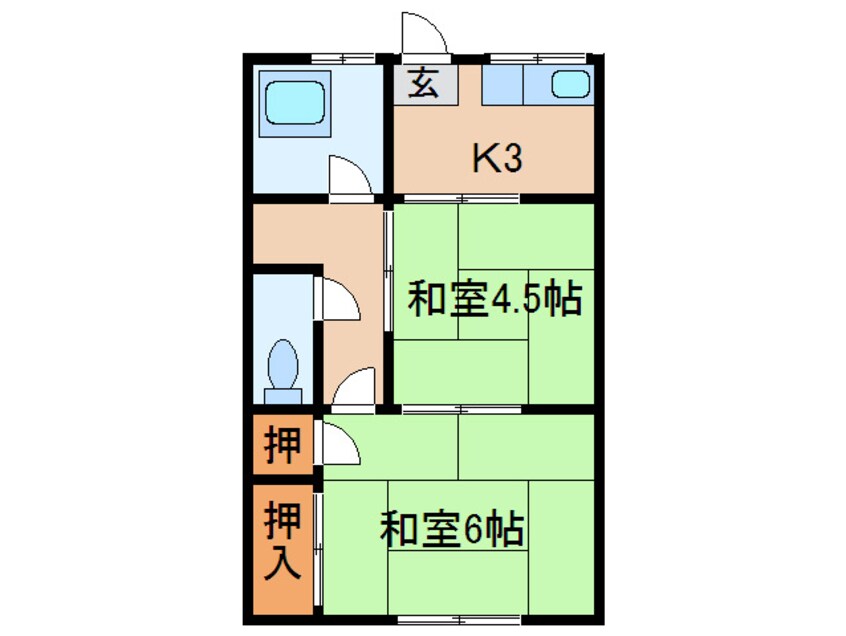 間取図 藤崎アパート