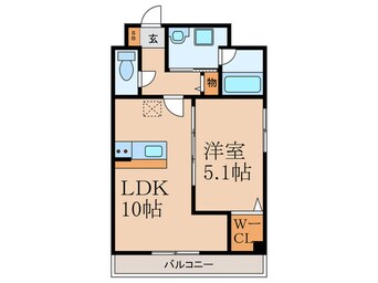 間取図 ラミアカーサ井尻