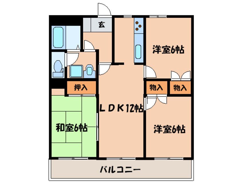 間取図 エクセラン大手門