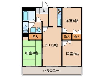 間取図 エクセラン大手門