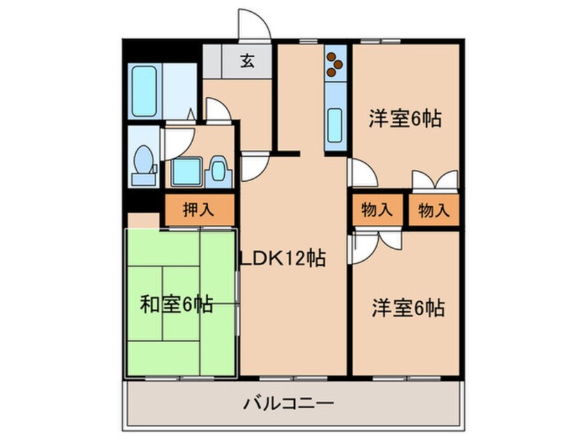 間取図 エクセラン大手門