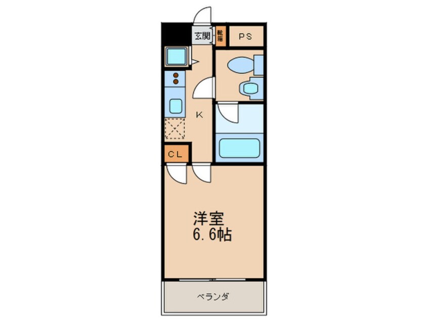 間取図 アクタス博多駅前（704）