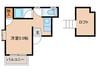 ベストコーポ 1Rの間取り