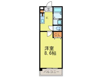 間取図 プレシャス天神南