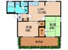 フレグランス高須南A 2LDKの間取り