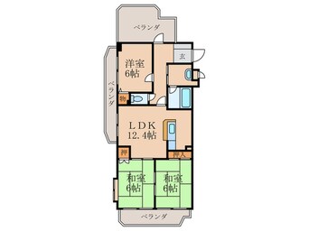 間取図 シャトレ諏訪町