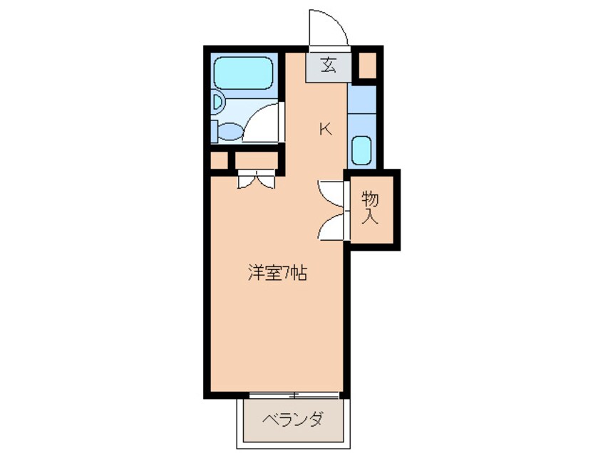 間取図 パルル緑台第一
