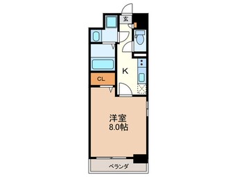 間取図 ヴィッラ　アプリーレ 西新南