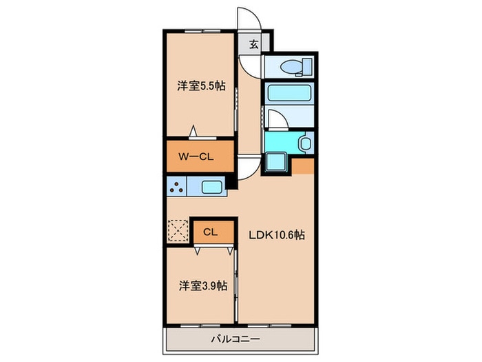 間取り図 ｺﾝﾀﾞｸﾄﾚｼﾞﾃﾞﾝｽHANAMINOSATO