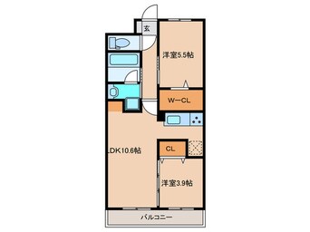 間取図 ｺﾝﾀﾞｸﾄﾚｼﾞﾃﾞﾝｽHANAMINOSATO
