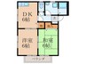 パークアベニュー小嶺台 2DKの間取り