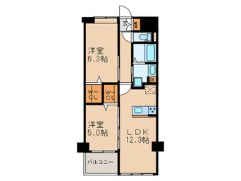 間取図 APエルテージ地行