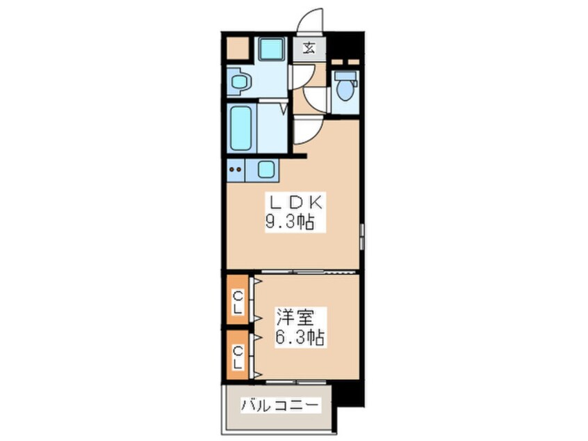 間取図 ムーンリバー久留米東町