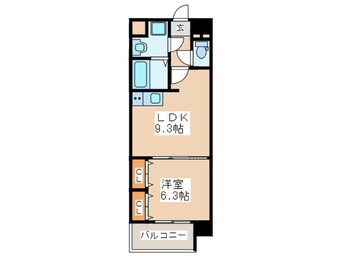 間取図 ムーンリバー久留米東町