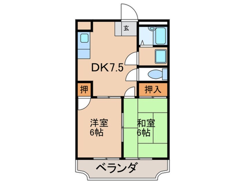 間取図 ラディア永犬丸