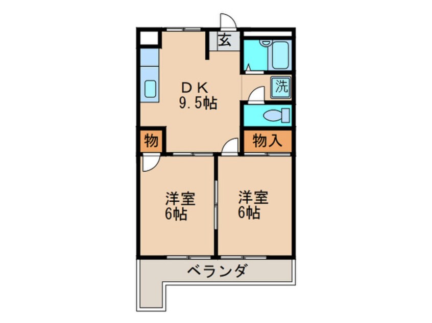 間取図 ラディア永犬丸