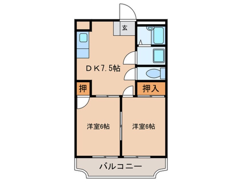 間取図 ラディア永犬丸