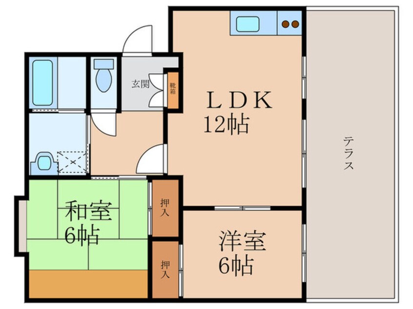 間取図 フレグランスクレフォ－トＡ棟