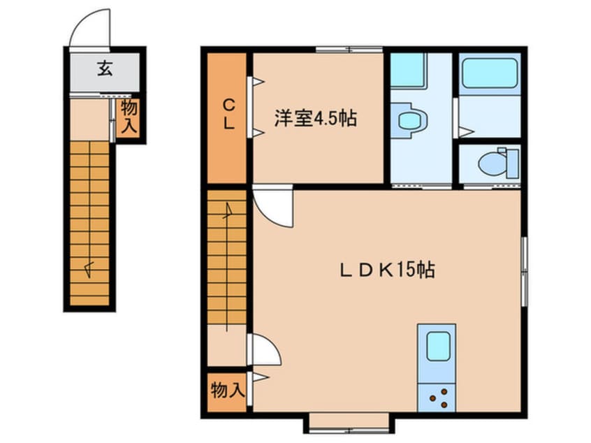 間取図 プチメゾン宮の町Ⅲ