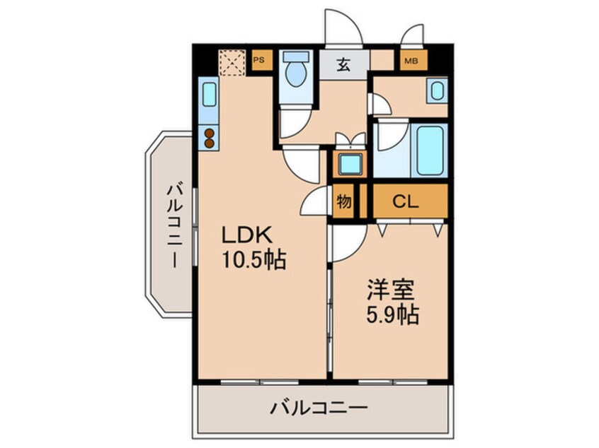 間取図 グランシャリオ住吉