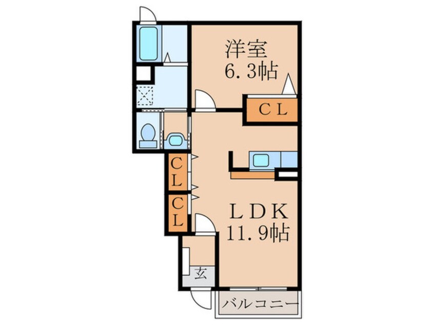 間取図 ヌーベル・シンワE