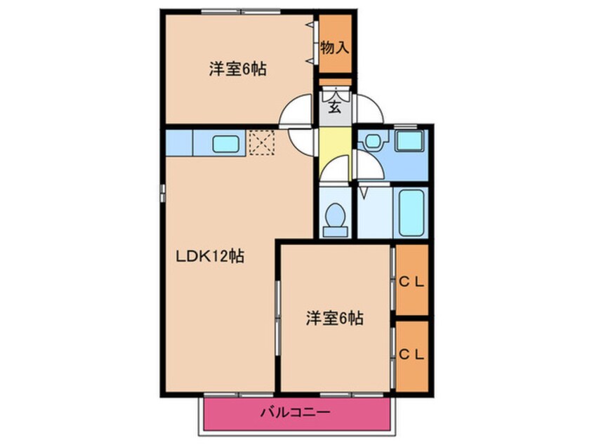 間取図 セジュール中央