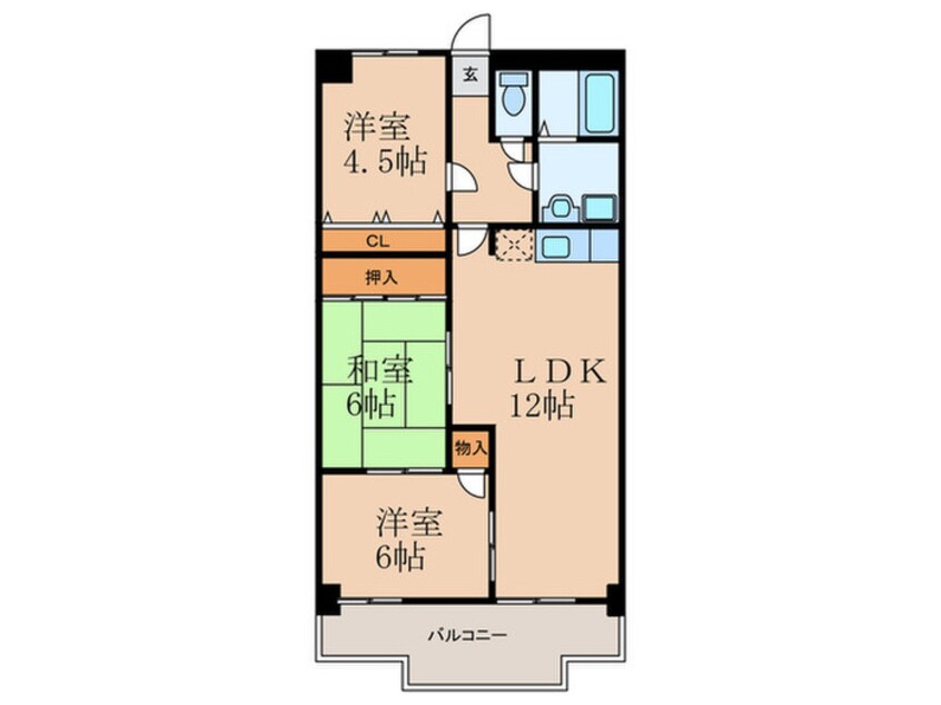 間取図 セントラルパーク浅生