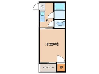 間取図 シャトレ祇園Ⅰ